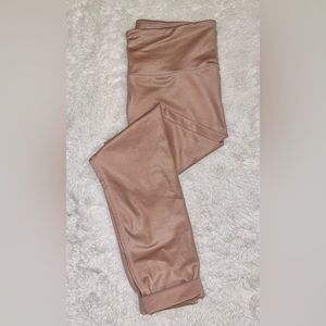 Athleta Sparkly Rose Champagne Leggings, Full Length/High Waisted. SZ-small